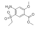 2-methoxyl-4-amino-5-ethylsulfonyl methyl benzoate